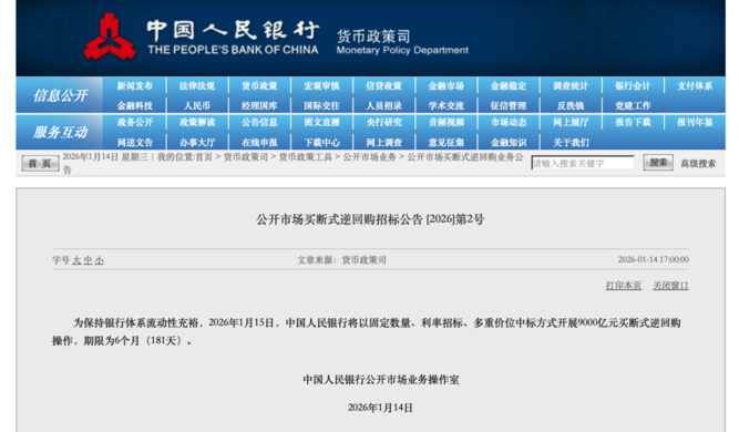 Comprehensive Interpretation of the January 15, 2026 Monetary Policy Press Conference and Multiple Financial Market Events